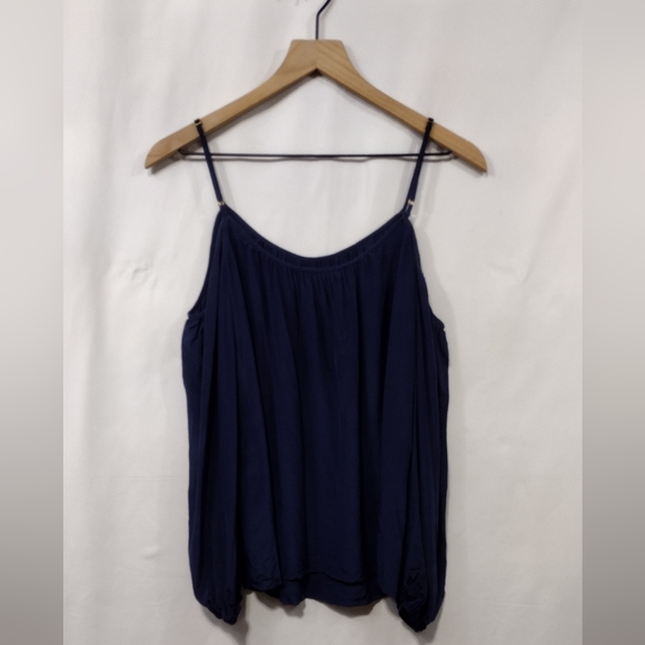 Lilly Pulitzer 100% Silk Candice Top Women's XS True Navy Retro Y2K Minimalist - Picture 7 of 11
